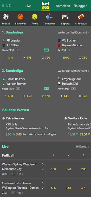 Die bet365 App